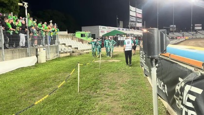Podziękowania kibiców Falubazu Zielona Góra po meczu w Częstochowie!