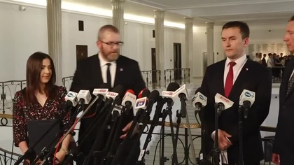 Grzegorz Braun Świnie won od rządowego koryta