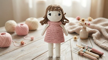 Najpiękniejsza Lalka Na Szydełku Poznaj Tosię Wzór Amigurumi Bez Szycia cz. 1 #685