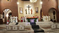 Chwała na wysokości Bogu na mszy rezurekcyjnej Wielkanoc 2024 w kościele Mari Kolbego we Wrocławiu