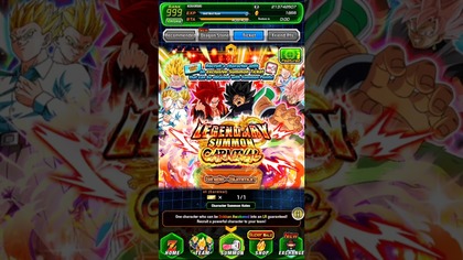 LEGENDARY SUMMON CARNIVAL POINTS DBZ DOKKAN BATTLE TICKET