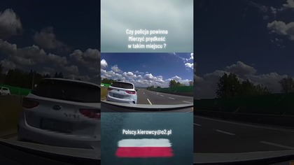 Brutalne hamowanie na autostradzie przy kontroli O włos od dramatu! #policja #danger #piratdrogi