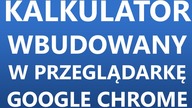 Kalkulator w Google Chrome