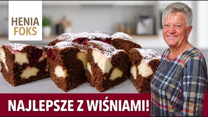 Ciasto Wiśniowy Raj to pyszne domowe ciasto kakaowe z delikatną masą serową i soczystymi wiśniami!