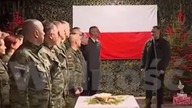NAWROCKI NA WIGILII Z ŻOŁNIERZAMI NA GRANICY Z BIAŁORUSIĄ