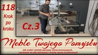 Jak zrobić ramiaki pionowe drzwi przesuwnych rozcinanie na pile taśmowej i trochę spraw technicznych