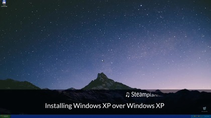 Installing Windows XP over Windows XP