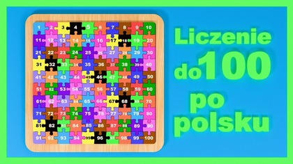 Liczenie do 100 z puzzlami dla dzieci