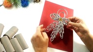 Zobacz jak zamieniłam rolki po papierze w ślicznego aniołka na święta, na choinkę. Recykling. DIY 