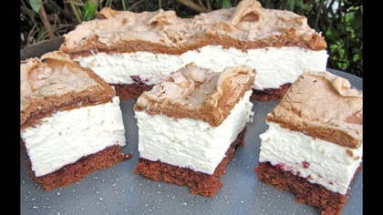 HIT! Lekkie jak chmurka CIASTO CASSIS śmietankowe z kakaową bezą, pyszne i proste