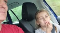 Man of the moon in car