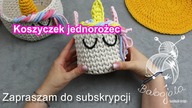 Koszyczek jednorożec - mały organizer- #babojolakoszyczekunicorn