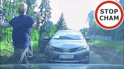 Spięcie na wahadle - chamstwo na drodze #1912 Wasze Filmy