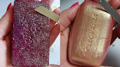 Soap Carving ASMR Relaxing Sounds no talking Satisfying ASMR Video #soapcarving #carvingsoap #seife