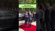 Tusk przywitał Magyara.  To pierwsza oficjalna podróż nowego premiera Węgier #shorts