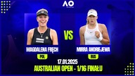 FRĘCH VS ANDRIEJEWA NA ŻYWO - AUSTRALIAN OPEN - 1/16 FINAŁU - 17. 01. 2025r.