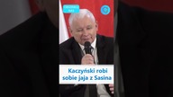 Kaczyński robi sobie jaja z Sasina #shorts