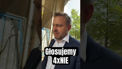 REFERENDUM - GŁOSUJEMY #4xNIE #shorts #polityka @JOzdoba