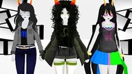 Homestuck MMDEcho Vriska  Feferi  Nepeta