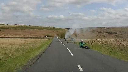 Przerażający film z wypadku motocyklowego