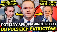 MOCNE WYSTĄPIENIE PREZYDENTA NAWROCKIEGO DLA POLSKICH PATRIOTÓW! MARSZAŁEK BOSAK POD WRAŻENIEM!