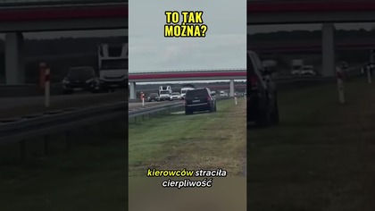 Spryt czy chamstwo na A1?  #korek #drogi #polskiedrogi