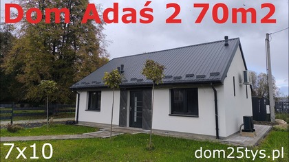 Dom 70m2 Adaś 2 | Stan Surowy Otwarty a Stan pod klucz | Jakie koszty? jak wygląda środek? 3 pokoje