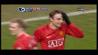 Premier League sezon 2008/2009 Man Utd 3-0 Chelsea Londyn Berbatow