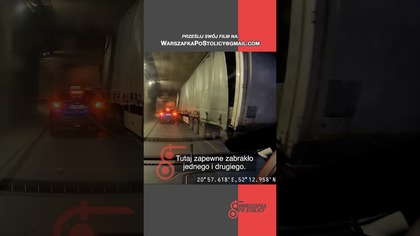 Nie zmieści się a jednak próbował.  #warszawa #kierowcaciężarówki #kierowca