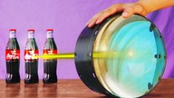 COCA COLA VS GIANT MAGNIFYING GLASS!! 9 EXPERIMENTS