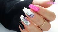 Pinky PEONY nails art tutorial / Molly Lac /Allepaznokcie