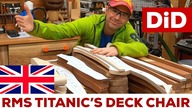 1047.  RMS Titanics Deck Chair - wooden deckchair - work part.  3