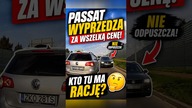 Passat ciśnie do wyprzedzania, ale druga strona nie odpuszcza  #shorts #passat #droga #uwaga