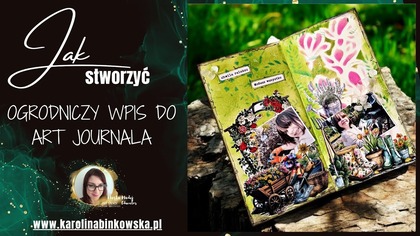 Ogrodniczy wpis do Art Journala