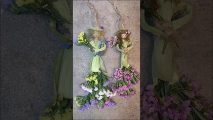 KWIATOWA LALECZKA z kanału @diy_art_ideas #shorts #diy #laleczka #flowers