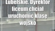 Lubelskie.  Dyrektor liceum chciał uruchomić klasę wojskową.  Urzędnicy się nie zgodzili