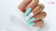 Vintage mint retro cute nails art tutorial step by step / Allepaznokcie Molly Lac