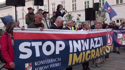 24. 08. 2025 II Marsz STOP INWAZJI IMIGRANTÓW - Warszawa, organizator Konfederacja Korony Polskiej