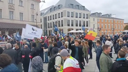 Marsz Wolności STOP SEGREGACJI SANITARNEJ Warszawa