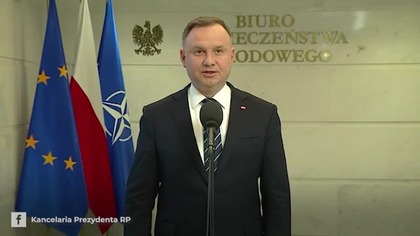 Prezydent Duda przemówienie - Wojna na Ukrainie
