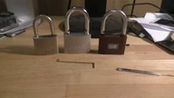Test trzech kłódek, trzech różnych firm (Abus, Lob, Lemen) - vs wytrych