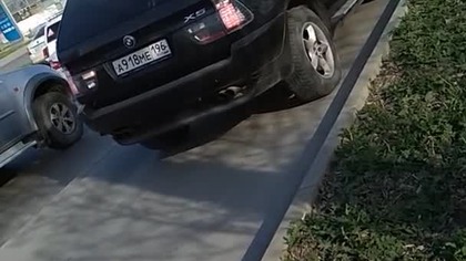 Rowerzysta kontra idiota w BMW