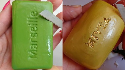 Soap Carving ASMR Relaxing Sounds no talking Satisfying ASMR Video #soapcarving #soapcuttingvideo