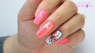 Neon Butterfly nails art tutorial / inails dobrarada