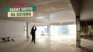 300 m2 sufitu na gotowo.  Nie obyło się bez problemów