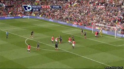 Premier League sezon 2009/2010 Man Utd 1-0 Stoke City Fletcher