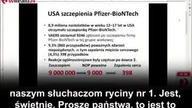 Lekarz podaje dane dotyczące powikłań poszczepiennych dzieci młodzieży na przykładach różnych krajów