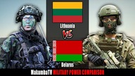 Litwa vs Białoruś 2024 | Porównanie siły militarnej #militarypower
