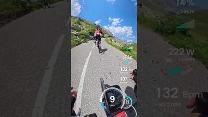Galibier.  Francja.  36 st.  6000 uczestników.  Marmotte Granfondo.  #kolarstwo #kolarstwoszosowe