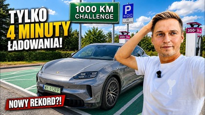 Przejechałem 1000 km nowym elektrycznym Porsche Cayenne: SZOKUJĄCY WYNIK!  NAJSZYBSZE ŁADOWANIE!